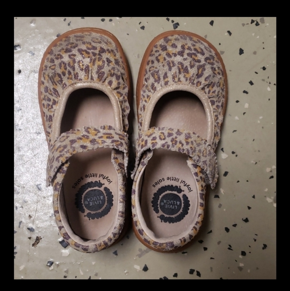 GUC - Livie & Luca - Ruche MaryJane - leopard cheetah animal - Toddler Girls’ 11